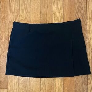 Black Edikted Mini Skirt With Slit - Size S